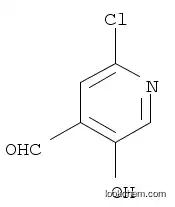 Molecular Structure of 1060804-53-6 (2-chloro-5-hydroxyisonicotinaldehyde)